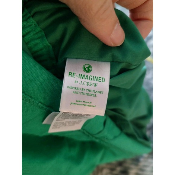 J Crew Skirt Women Kelly Green Linen Paper Bag Waist Pleated Mini Preppy Size 6 - Picture 8 of 9